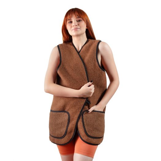 Жилет из верблюжьей шерсти