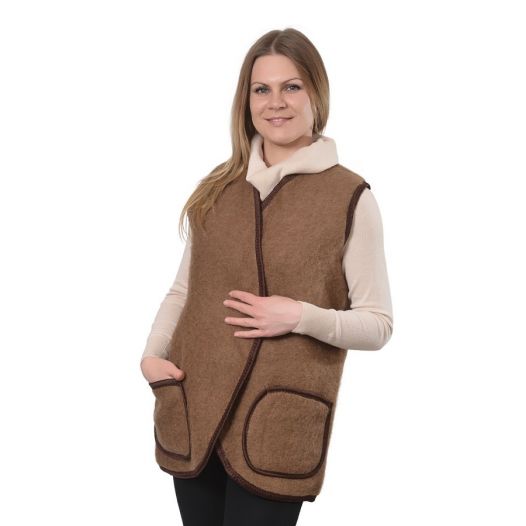 Жилет из верблюжьей шерсти